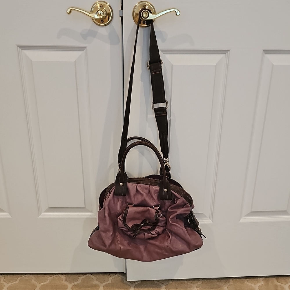 Nordstrom Mauve (Purple) And Brown Women's Handbag